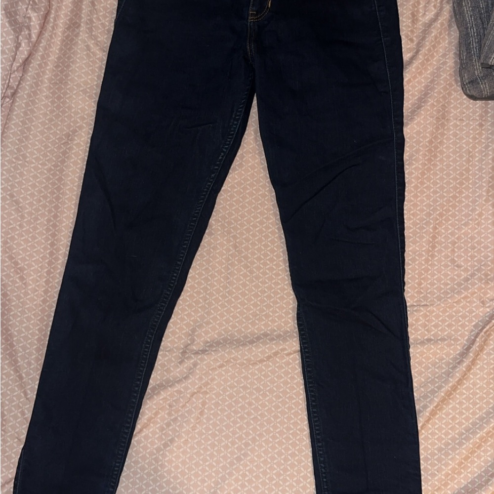 Hollister Women's Dark Blue Skinny Jeans